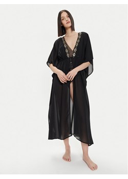 Selmark Kimono BL395 Czarny Relaxed Fit ze sklepu MODIVO w kategorii Odzież plażowa - zdjęcie 181062611