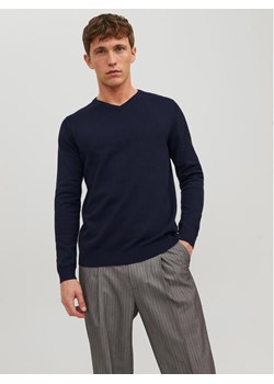 Jack&Jones Sweter 12137194 Granatowy Regular Fit ze sklepu MODIVO w kategorii Swetry męskie - zdjęcie 181062620