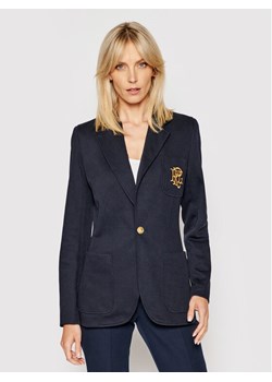 Polo Ralph Lauren Marynarka Blz 211795348002 Granatowy Slim Fit ze sklepu MODIVO w kategorii Marynarki damskie - zdjęcie 181062680