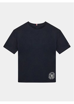 Tommy Hilfiger T-Shirt Crest Logo KB0KB08675 D Granatowy Regular Fit ze sklepu MODIVO w kategorii T-shirty chłopięce - zdjęcie 181062691