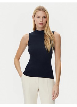 BOSS Top Feskies 50473237 Granatowy Slim Fit ze sklepu MODIVO w kategorii Bluzki damskie - zdjęcie 181062821