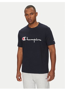 Champion T-Shirt 221621 Granatowy Standard Fit ze sklepu MODIVO w kategorii T-shirty męskie - zdjęcie 181062933
