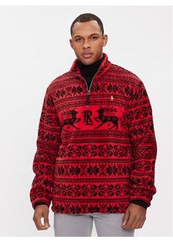 Polo Ralph Lauren Polar 710920196002 Czerwony Regular Fit ze sklepu MODIVO w kategorii Bluzy męskie - zdjęcie 181063013