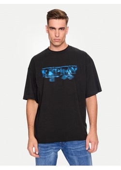 Replay T-Shirt MMG340.000.23454 Czarny Oversize ze sklepu MODIVO w kategorii T-shirty męskie - zdjęcie 181063134