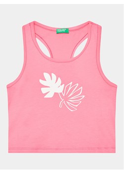 United Colors Of Benetton Top 3096CH013 Różowy Regular Fit ze sklepu MODIVO w kategorii Bluzki dziewczęce - zdjęcie 181063194