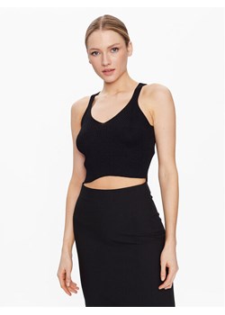 Sisley Top 11APMH003 Czarny Slim Fit ze sklepu MODIVO w kategorii Bluzki damskie - zdjęcie 181063232