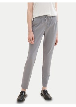 Tom Tailor Spodnie materiałowe 1008375 Szary Loose Fit ze sklepu MODIVO w kategorii Spodnie damskie - zdjęcie 181063280