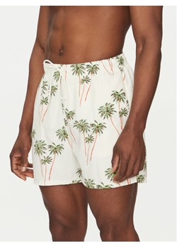 Tommy Hilfiger Szorty kąpielowe UM0UM03491 Beżowy Regular Fit ze sklepu MODIVO w kategorii Kąpielówki - zdjęcie 181063302