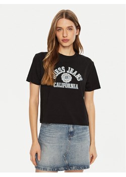 Guess T-Shirt W5RI43 K8HM0 Czarny Regular Fit ze sklepu MODIVO w kategorii Bluzki damskie - zdjęcie 181063461
