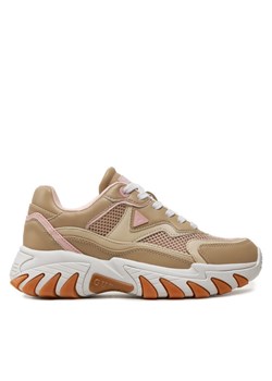 Guess Sneakersy Nowah FLTNOW ELE12 Beżowy ze sklepu MODIVO w kategorii Buty sportowe damskie - zdjęcie 181063494