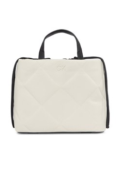 Calvin Klein Torebka Quilt Shopper_Canvas K60K611756 K60K611756 Écru ze sklepu MODIVO w kategorii Kuferki - zdjęcie 181063512