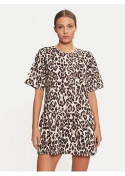 Gina Tricot Sukienka codzienna 24447 Brązowy Regular Fit ze sklepu MODIVO w kategorii Sukienki - zdjęcie 181063542