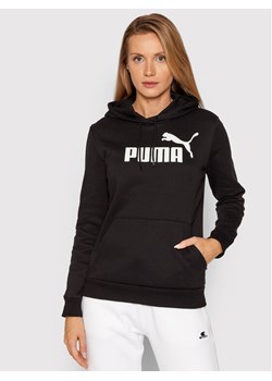 Puma Bluza Essentials Logo 586788 Czarny Regular Fit ze sklepu MODIVO w kategorii Bluzy damskie - zdjęcie 181063550