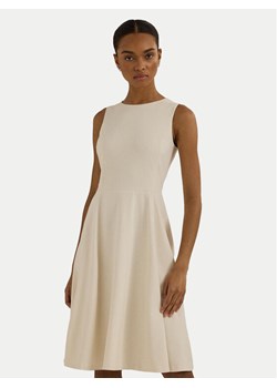 LAUREN RALPH LAUREN Sukienka codzienna 250851951004 Écru Regular Fit ze sklepu MODIVO w kategorii Sukienki - zdjęcie 181063602
