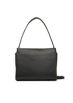 Tommy Hilfiger Torebka Th Legacy Med Satchel AW0AW17173 Czarny ze sklepu MODIVO w kategorii Torebki damskie - zdjęcie 181063722