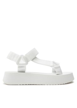 Calvin Klein Jeans Sandały Sandal Velcro Webbing Dc YW0YW01353 Biały ze sklepu MODIVO w kategorii Sandały damskie - zdjęcie 181063751