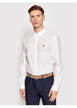 Polo Ralph Lauren Koszula 710832480002 Biały Slim Fit ze sklepu MODIVO w kategorii Koszule męskie - zdjęcie 181064443