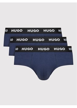 Hugo Komplet 3 par slipów Hipbrief 50469763 Granatowy ze sklepu MODIVO w kategorii Majtki męskie - zdjęcie 181064493
