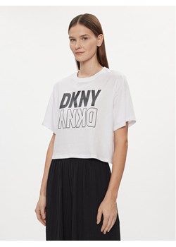 DKNY Sport T-Shirt DP2T8559 Biały Relaxed Fit ze sklepu MODIVO w kategorii Bluzki damskie - zdjęcie 181064762