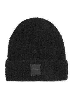 Calvin Klein Czapka Modern Patch Chunky K60K612596 Czarny ze sklepu MODIVO w kategorii Czapki zimowe damskie - zdjęcie 181064824