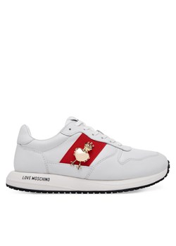 LOVE MOSCHINO Sneakersy JA15373G1MIAL10A Biały ze sklepu MODIVO w kategorii Buty sportowe damskie - zdjęcie 181064953