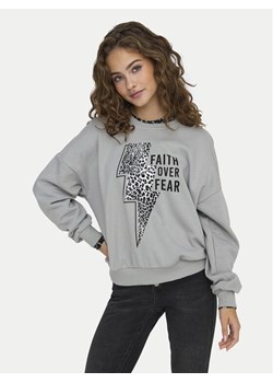 ONLY Bluza Runa 15313683 Szary Regular Fit ze sklepu MODIVO w kategorii Bluzy damskie - zdjęcie 181065020