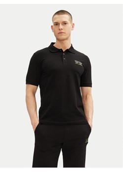 KARL LAGERFELD Polo 745400 552235 Czarny Slim Fit ze sklepu MODIVO w kategorii T-shirty męskie - zdjęcie 181065073
