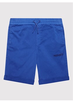 Kenzo Kids Szorty materiałowe K24230 M Niebieski Regular Fit ze sklepu MODIVO w kategorii Spodenki chłopięce - zdjęcie 181065172