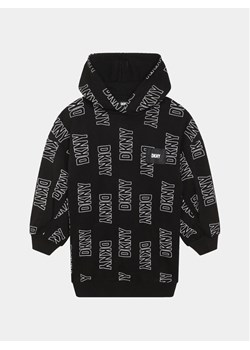 DKNY Sukienka dzianinowa D32902 D Czarny Regular Fit ze sklepu MODIVO w kategorii Sukienki dziewczęce - zdjęcie 181065464