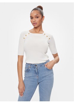 Luisa Spagnoli Bluzka Contralto 58230 Biały Slim Fit ze sklepu MODIVO w kategorii Bluzki damskie - zdjęcie 181065492