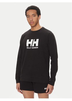 Helly Hansen Bluza Logo Crew 30395 Czarny Regular Fit ze sklepu MODIVO w kategorii Bluzy męskie - zdjęcie 181065550
