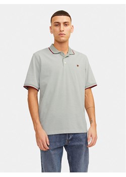 Jack&Jones Polo Bluwin 12169064 Szary Regular Fit ze sklepu MODIVO w kategorii T-shirty męskie - zdjęcie 181065562