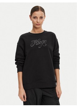HUGO Bluza 50537246 Czarny Oversize ze sklepu MODIVO w kategorii Bluzy damskie - zdjęcie 181065720
