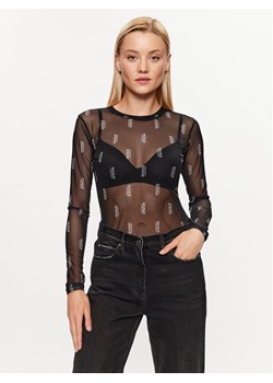Hugo Bluzka Diralina_5 50495162 Czarny Slim Fit ze sklepu MODIVO w kategorii Bluzki damskie - zdjęcie 181065792