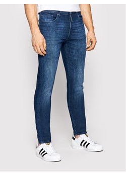 Selected Homme Jeansy Leon 16083063 Granatowy Slim Fit ze sklepu MODIVO w kategorii Jeansy męskie - zdjęcie 181065811