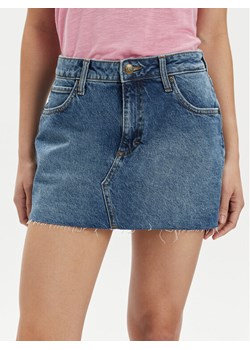 Lee Spódnica jeansowa 112349008 Niebieski Regular Fit ze sklepu MODIVO w kategorii Spódnice - zdjęcie 181065892