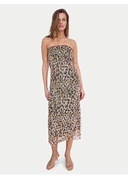 Noisy May Sukienka letnia Lesley 27033993 Brązowy Slim Fit ze sklepu MODIVO w kategorii Sukienki - zdjęcie 181065974