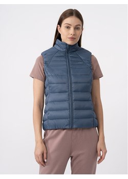 4F Bezrękawnik 4FAW23TVESF072 Niebieski Slim Fit ze sklepu MODIVO w kategorii Kamizelki damskie - zdjęcie 181066174