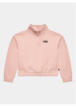 Vans Bluza Half Zip Mock Pullover VN00077V Różowy Regular Fit ze sklepu MODIVO w kategorii Bluzy dziewczęce - zdjęcie 181066312