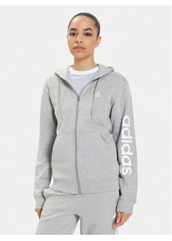 adidas Bluza Essentials Linear IC6866 Szary Regular Fit ze sklepu MODIVO w kategorii Bluzy damskie - zdjęcie 181066354