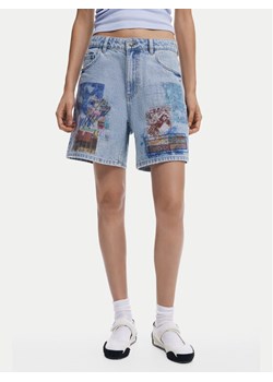 Desigual Szorty jeansowe Inidan 25SWDD24 Niebieski Straight Fit - id: 0000304938498 - marki Desigual - 181066381 Desigual Szorty jeansowe Inidan 25SWDD24 Niebieski Straight Fit ze sklepu MODIVO w kategorii Szorty - zdjęcie 181066381
