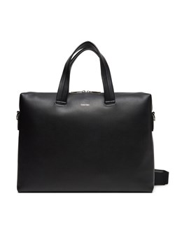 Calvin Klein Torba na laptopa Ck Premium Leather Laptop Bag K50K512939 Czarny ze sklepu MODIVO w kategorii Torby na laptopa - zdjęcie 181066413