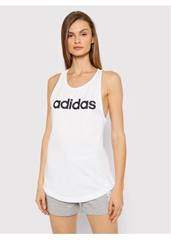 adidas Top Essentials Loose Logo GL0567 Biały Regular Fit ze sklepu MODIVO w kategorii Bluzki damskie - zdjęcie 181066454