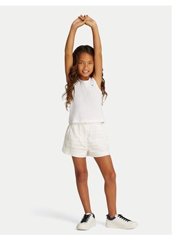 Tommy Hilfiger Top Essential KG0KG08588 D Biały Regular Fit ze sklepu MODIVO w kategorii Bluzki dziewczęce - zdjęcie 181066640