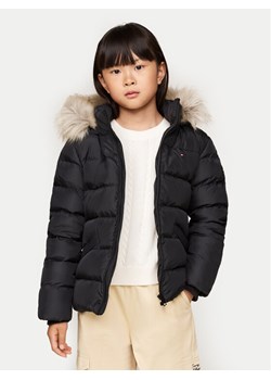 Tommy Hilfiger Kurtka puchowa Essential KG0KG07399 M Czarny Regular Fit ze sklepu MODIVO w kategorii Kurtki dziewczęce - zdjęcie 181067304