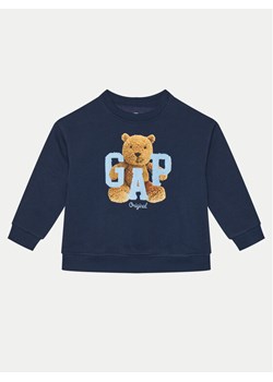 Gap Bluza 627729-00 Granatowy Regular Fit ze sklepu MODIVO w kategorii Bluzy chłopięce - zdjęcie 181067314