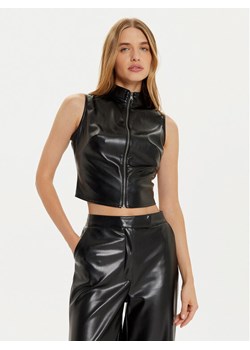 Guess Kamizelka Vixen W4PH0D WF8Q0 Czarny Regular Fit ze sklepu MODIVO w kategorii Kamizelki damskie - zdjęcie 181067362