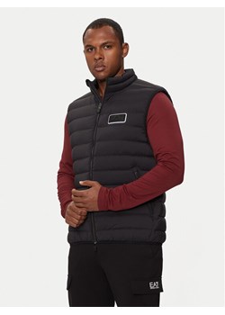 EA7 Emporio Armani Kamizelka 6DPQ02 PNHAZ 1200 Czarny Regular Fit ze sklepu MODIVO w kategorii Kamizelki męskie - zdjęcie 181067363