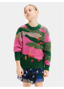 Desigual Sweter 23WGJF05 Kolorowy Regular Fit ze sklepu MODIVO w kategorii Swetry dziewczęce - zdjęcie 181067510