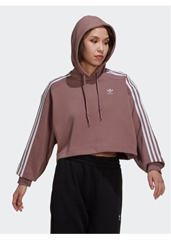 adidas Bluza adicolor Classics HN5885 Różowy Relaxed Fit ze sklepu MODIVO w kategorii Bluzy damskie - zdjęcie 181067832